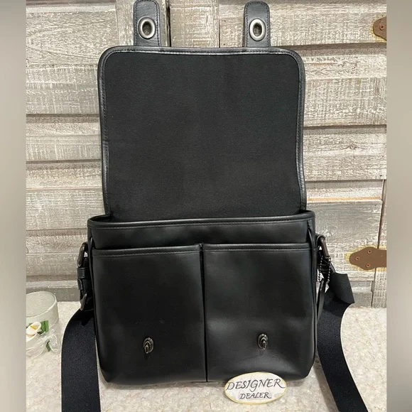 COACH Heritage Map Smooth Leather Crossbody C2906 GUC! - Picture 9 of 12